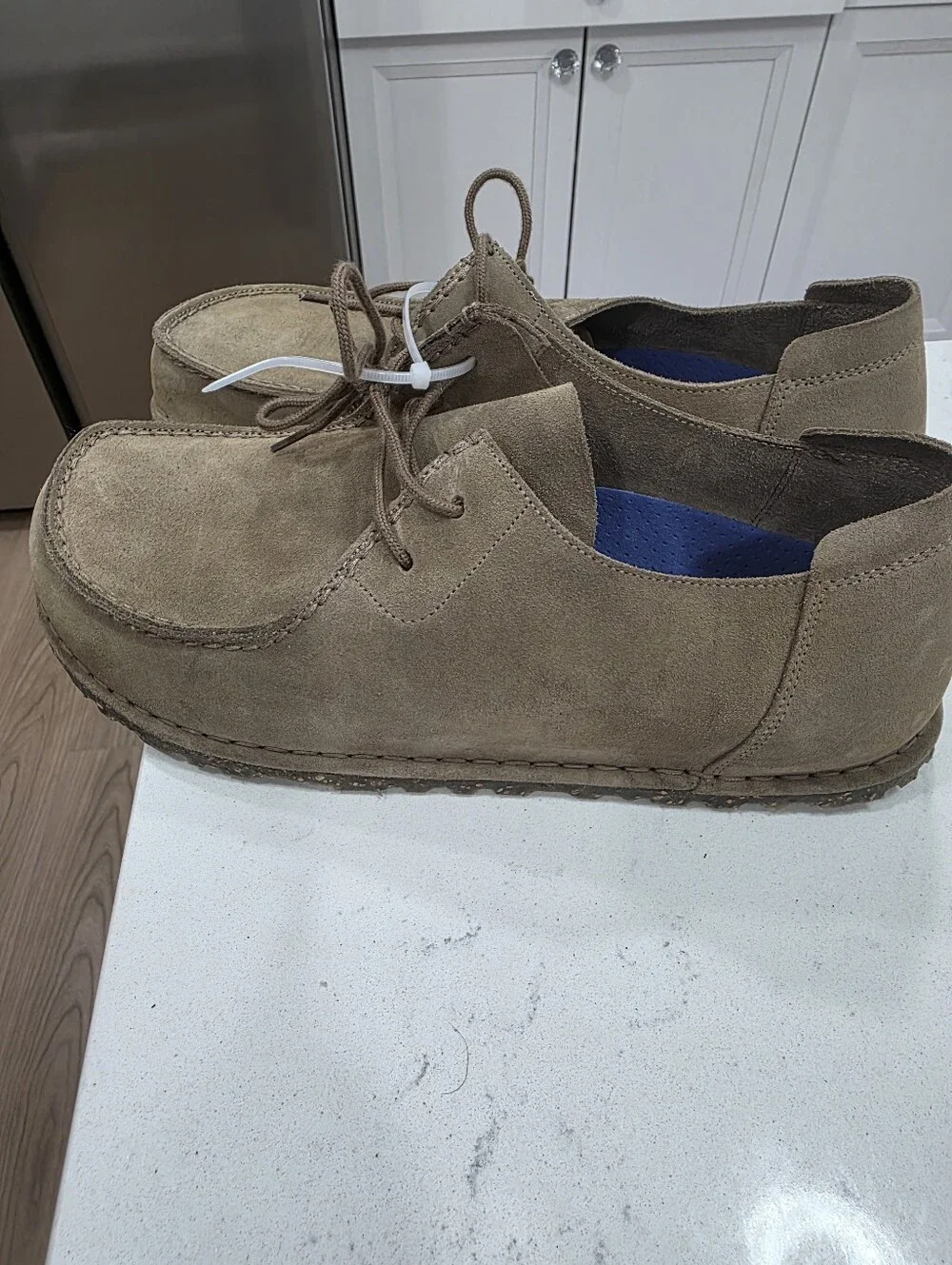 NEW Birkenstock Utti Lace Men's Grey Taupe sz 11-11.5 (EU 44)b